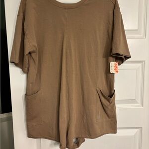 Free people t shirt romper